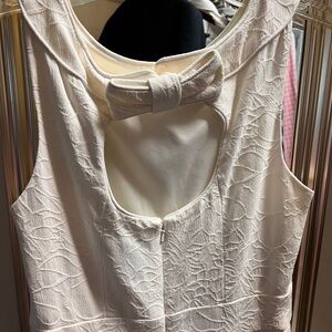 White House Black Market white midi dress